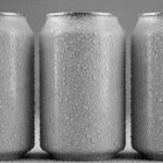 Three chilled silver aluminum cans with condensation, representing high-quality rtd canned cocktails developed for the Australian market.